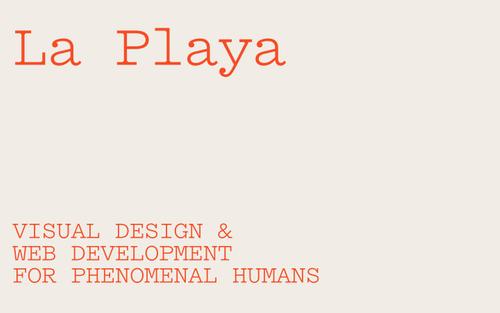 A Squarespace site screenshot of laplaya.studio