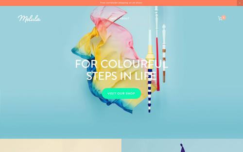 A Squarespace site screenshot of melula.com