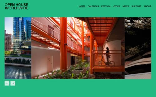A Squarespace site screenshot of openhouseworldwide.org